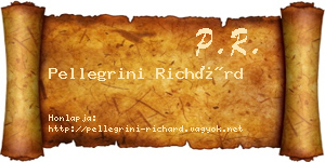 Pellegrini Richárd névjegykártya